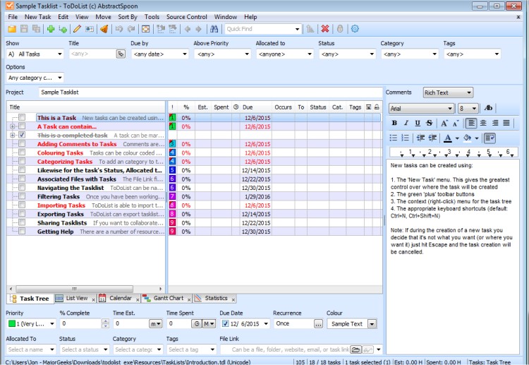 Download todolist majorgeeks