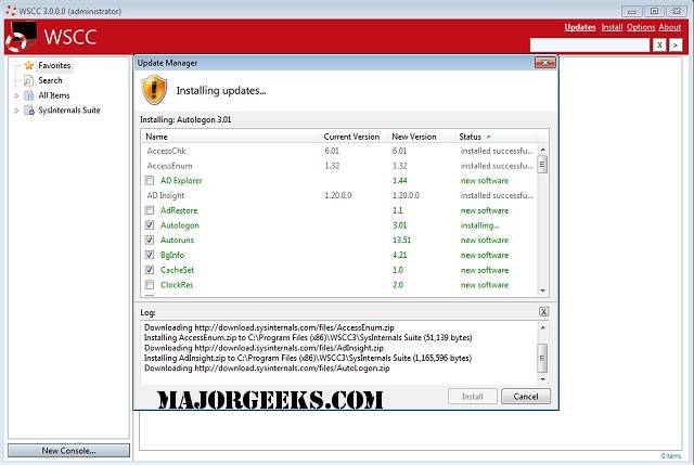 downloading Windows System Control Center 7.0.6.8
