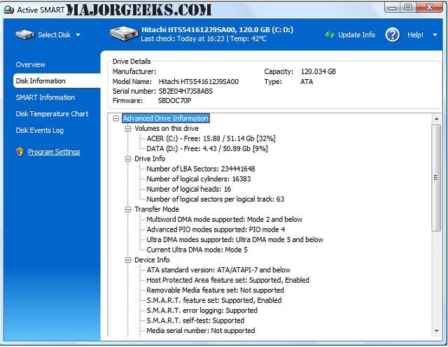 Download ActiveSMART 2.15.0.184 - MajorGeeks