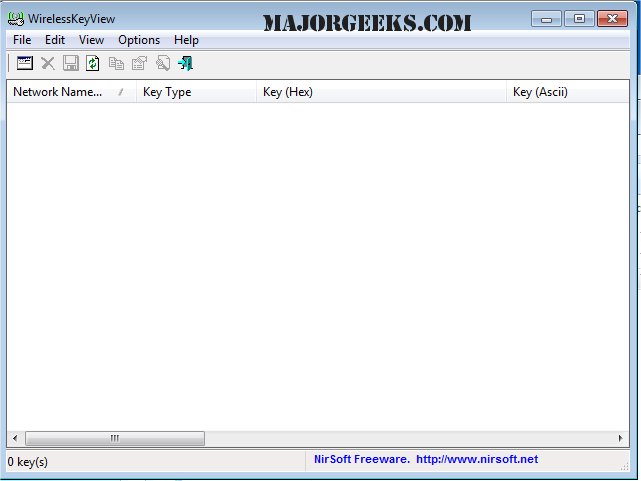 Download WirelessKeyView - MajorGeeks