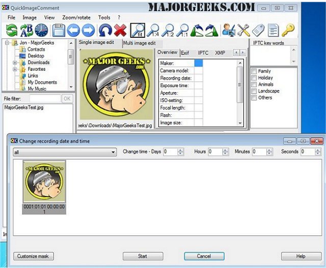 QuickImageComment Interface