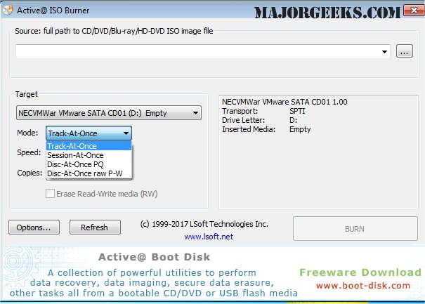 Download Active@ ISO Burner - MajorGeeks