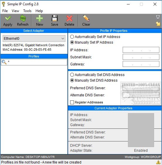 Download configuration. Config IP all.