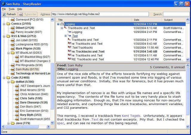Download SharpReader - MajorGeeks