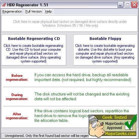 Download HDD Regenerator -
