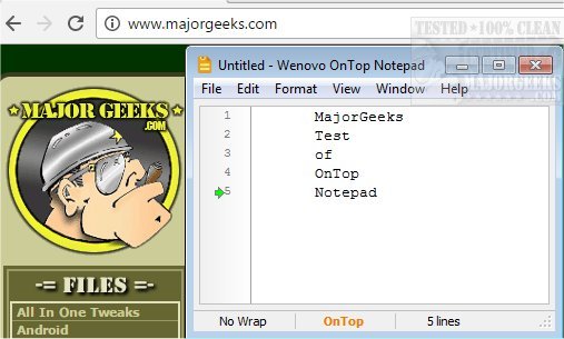 Download OnTop Notepad - MajorGeeks