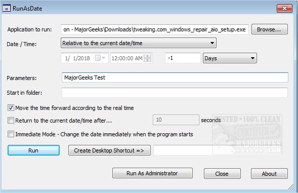 Download RunAsDate - MajorGeeks