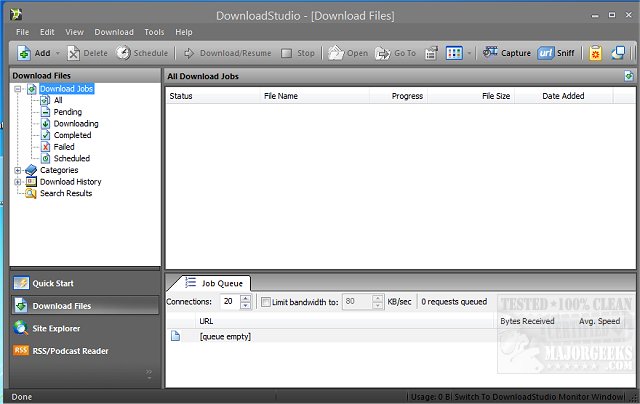 DownloadStudio - Internet Download Manager And Download Accelerator -  Download files, pictures, audio, video, web sites and FTP sites fast!