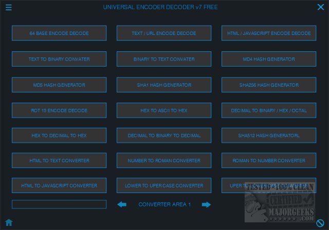 Download Universal Encoder Decoder - MajorGeeks