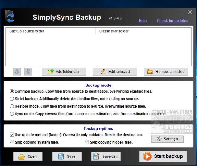 Download Download SimplySync backup – MajorGeeks