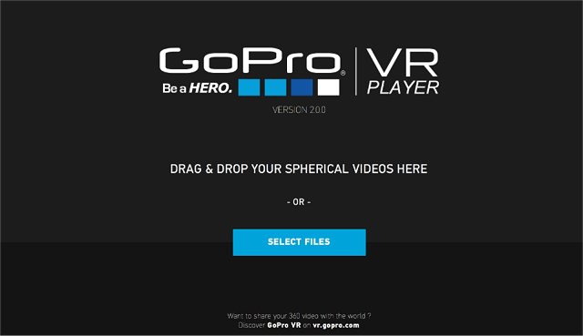 Download GoPro VR Player -