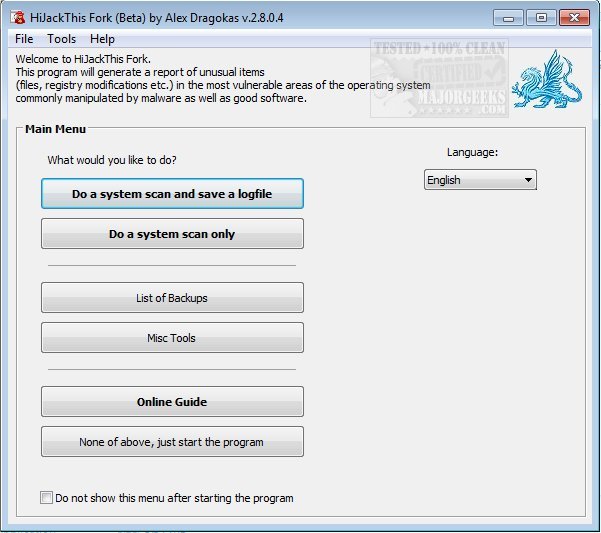 download HiJackThis Fork 2.10.0.30 download HiJackThis Fork 2.10.0.30