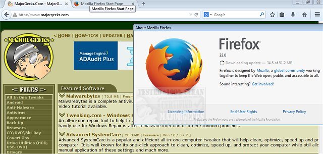 how to uninstall mozilla firefox 32 bit