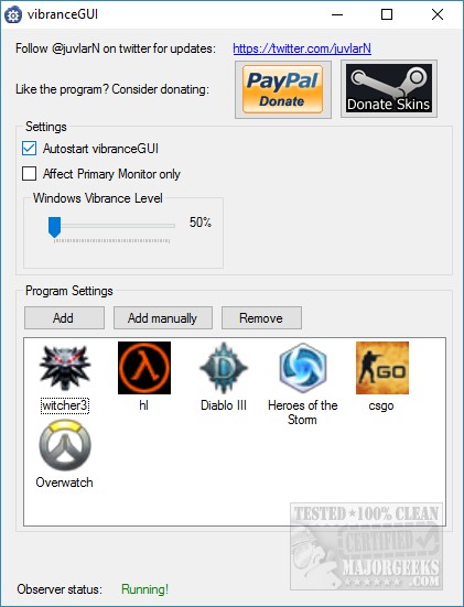 Download VibranceGUI - MajorGeeks