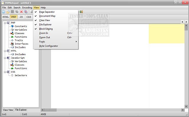 Download PHPNotepad - MajorGeeks