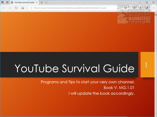 Download YouTube Survival Guide 1.02 - MajorGeeks