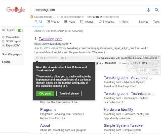 Download Download SEOquake for Chrome, Firefox, Edge and Opera