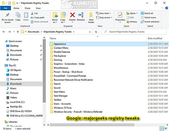 Download MajorGeeks Windows Tweaks – MajorGeeks