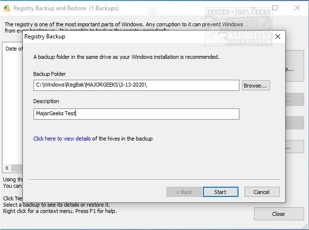 Open Rmbak File Download RegBak 1.6.594.1 - MajorGeeks