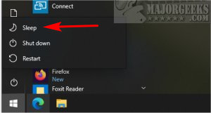 windows 10 add sleep to power menu