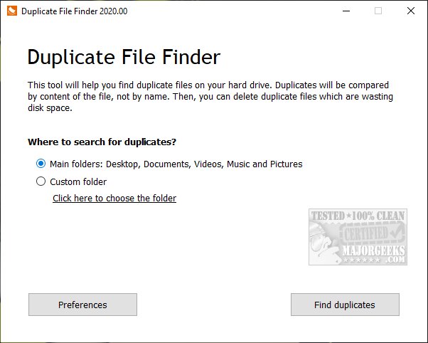 Download Download PrivacyRoot Find duplicate files