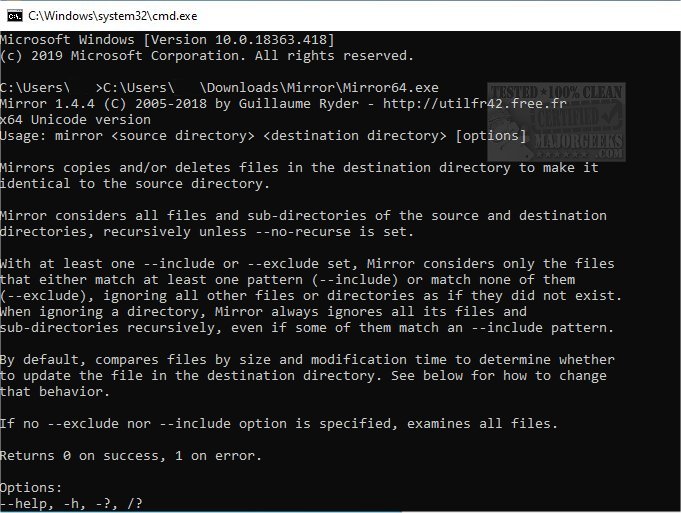 Download Mirror 1.5.1 - MajorGeeks
