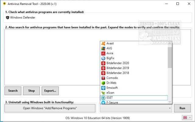 Antivirus Removal Tool 2023.06 (v.1) for mac instal Antivirus Removal Tool 2023.06 (v.1) for mac instal