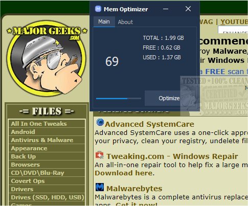 Download Mem Optimizer - MajorGeeks