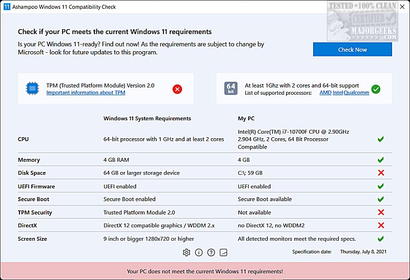 windows 11 compatibility check app windows 11 compatibility check app