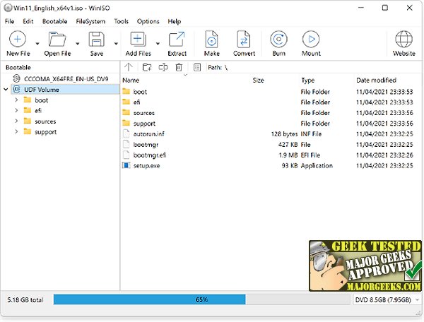 Download WinISO - MajorGeeks