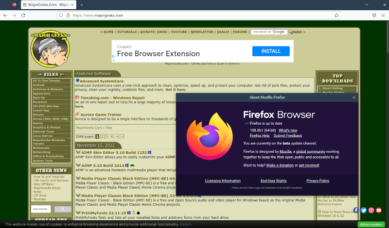 Stille og rolig Implement Indflydelse Download Mozilla Firefox - MajorGeeks