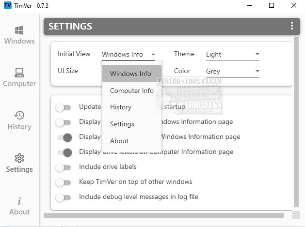 TimVer Screenshot