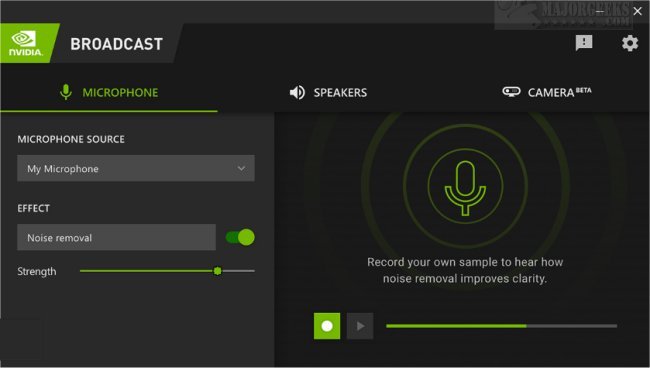 Download NVIDIA Broadcast MajorGeeks