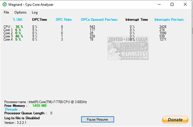 Download CPU Core Analyzer - MajorGeeks