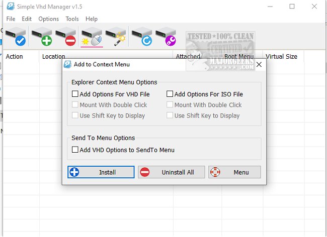 Download Simple VHD Manager 1.5 - MajorGeeks
