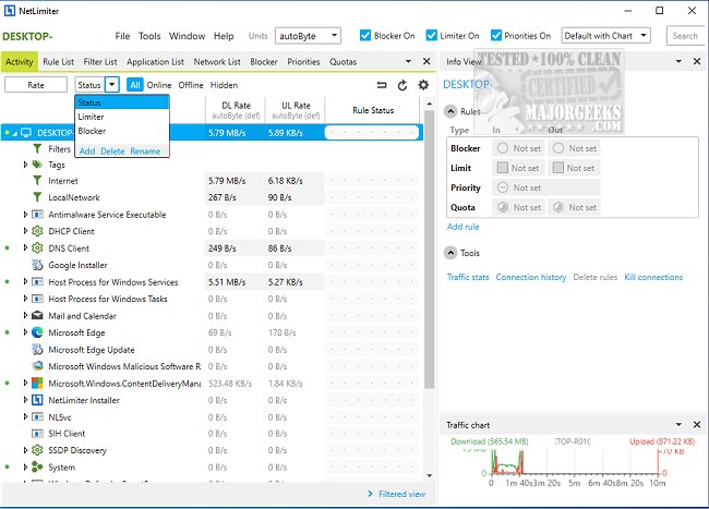 Download NetLimiter - MajorGeeks
