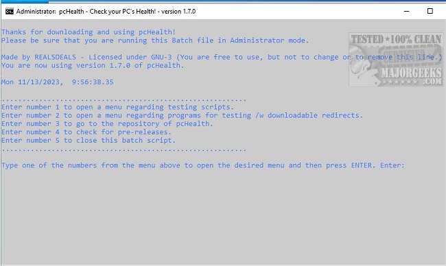 Download pcHealth 1.8.3 - MajorGeeks