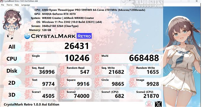 Download CrystalMark Retro 2.1.0 - MajorGeeks