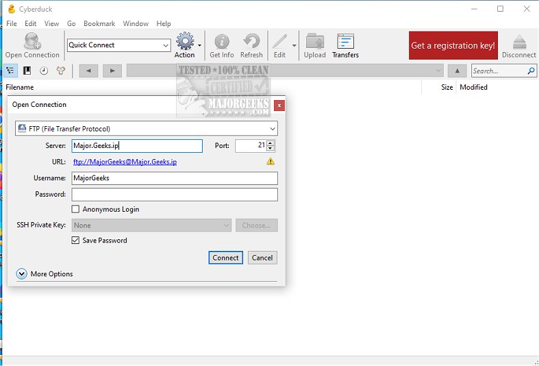Cyberduck Screenshot