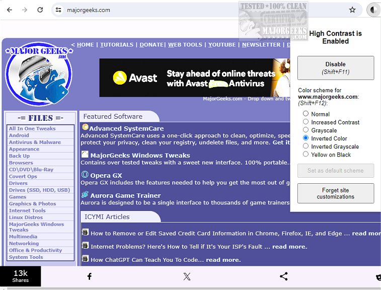 Download Download High Contrast for Chrome