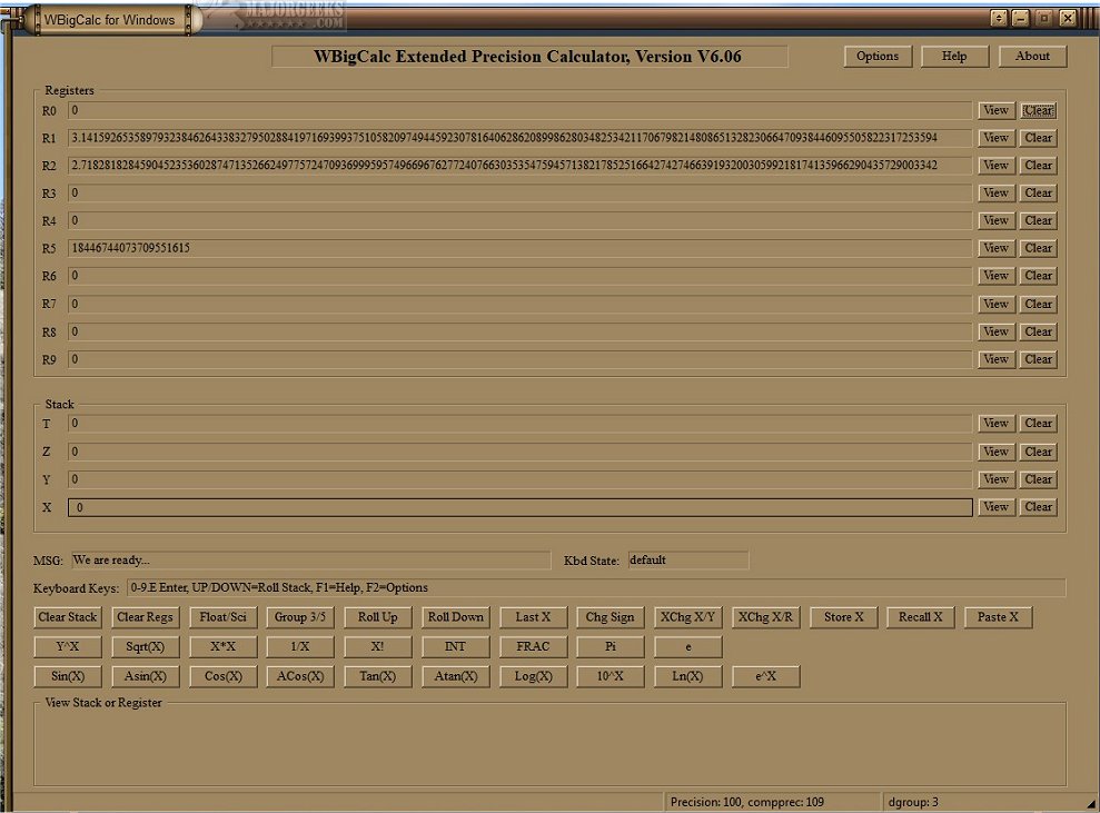 WBigCalc Screenshot