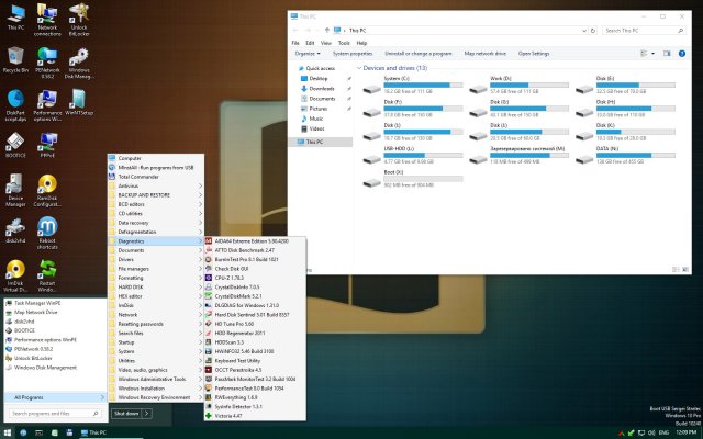 Sergei Strelec's WinPE Interface