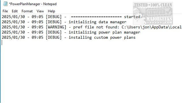 PowerPlanManager 0.6.1 full