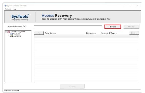 Download SysTools Access Recovery 5.3 - MajorGeeks