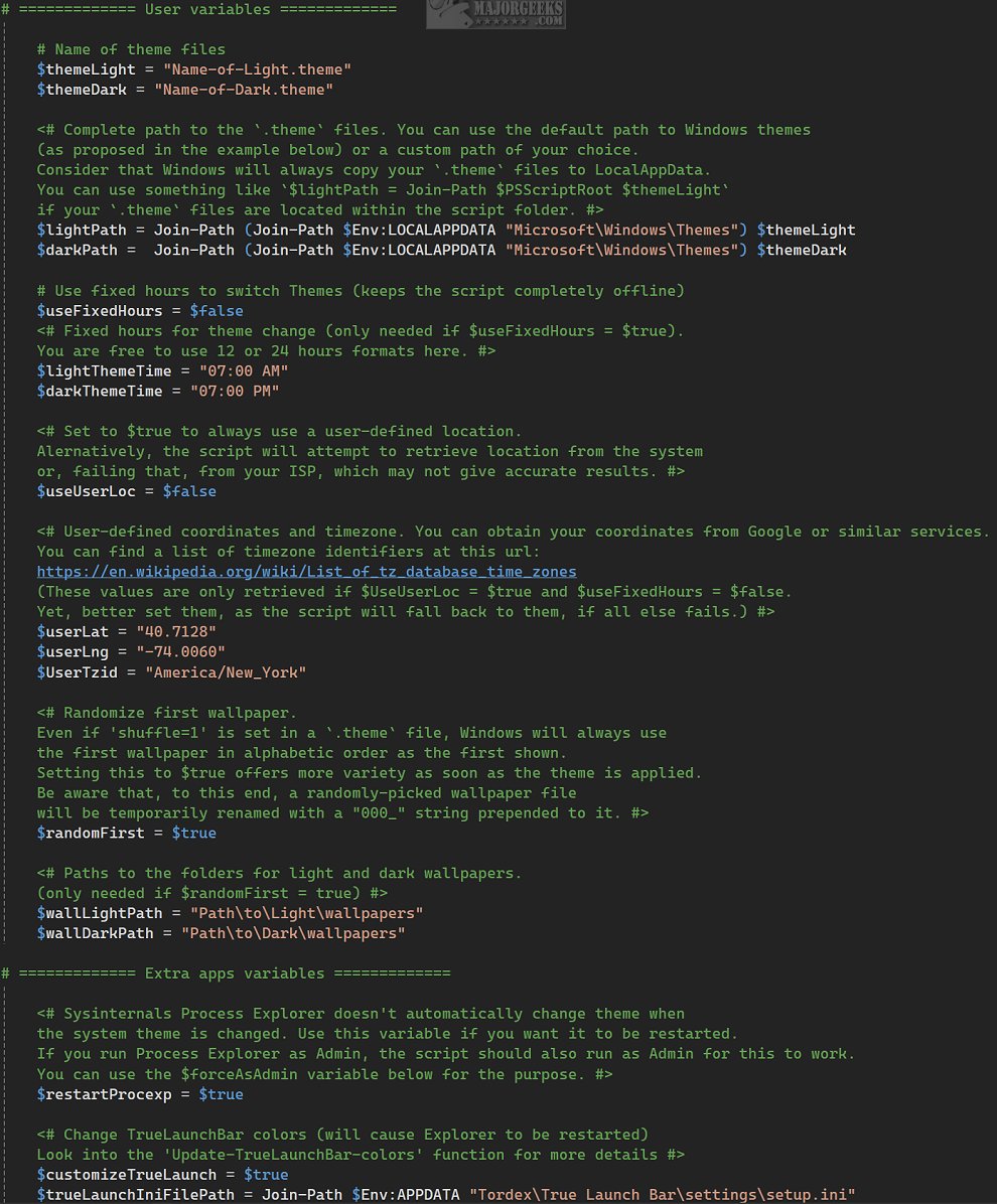 AUTO THEME Screenshot