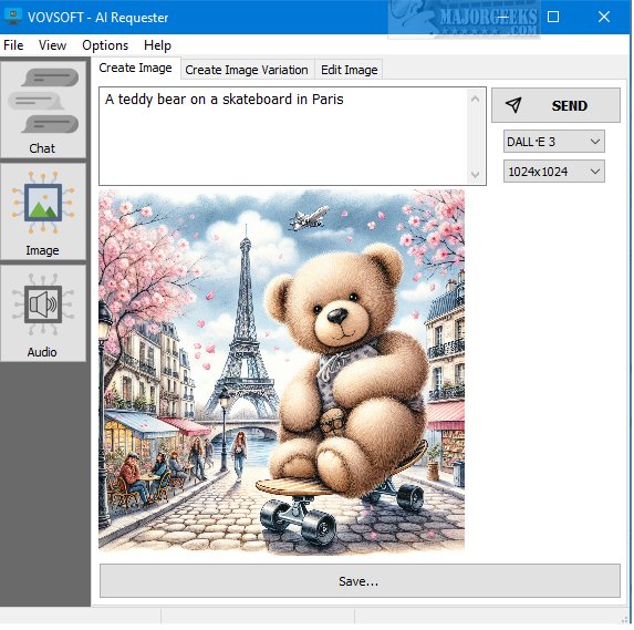 Screenshot VOVSOFT AI Requester