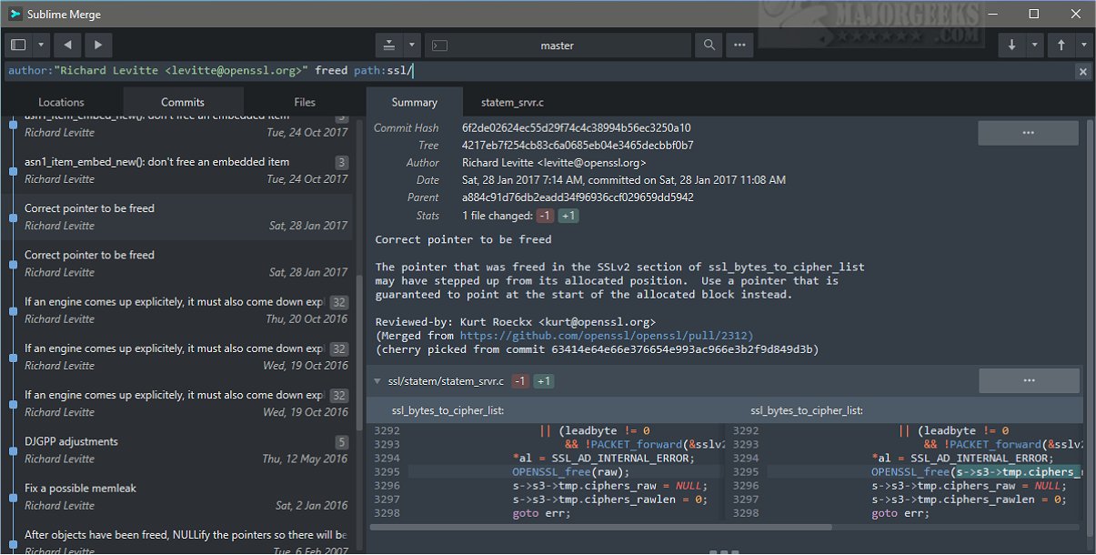Screenshot Sublime Merge