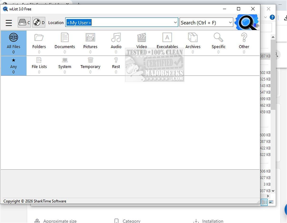 Download wList 3.0.116 - MajorGeeks