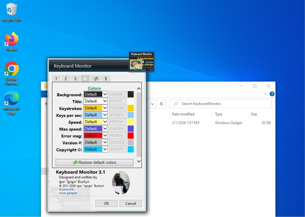 Fromager Keyboard Monitor Download Keyboard Monitor 3.5 - MajorGeeks