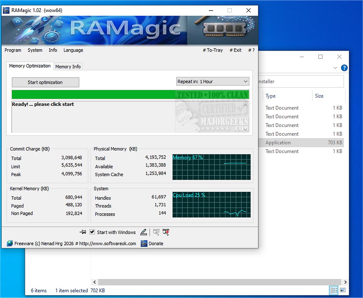 Download RAMagic 1.22 - MajorGeeks
